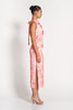 AMELIE HIGH NECK SATIN DRESS - Pink Blossom New SOFIA The Label 