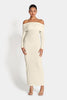 GIA OFF SHOULDER DRESS - Cream Dresses SOFIA The Label 