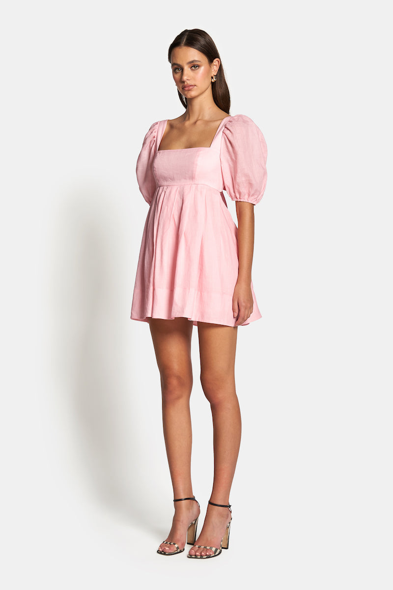 CHLOE DRAWSTRING DRESS - Baby Pink (Final Sale) – SOFIA The Label