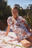 AMI TIE FRONT MINI DRESS - Jewel Floral Dresses SOFIA The Label 