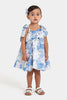 AVA DRESS - Sky Blue Floral Baby & Toddler Dresses SOFIA The Label Mini 