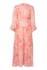 Load image into Gallery viewer, CAPRI SHEER MIDI DRESS - Pink Blossom New SOFIA The Label 