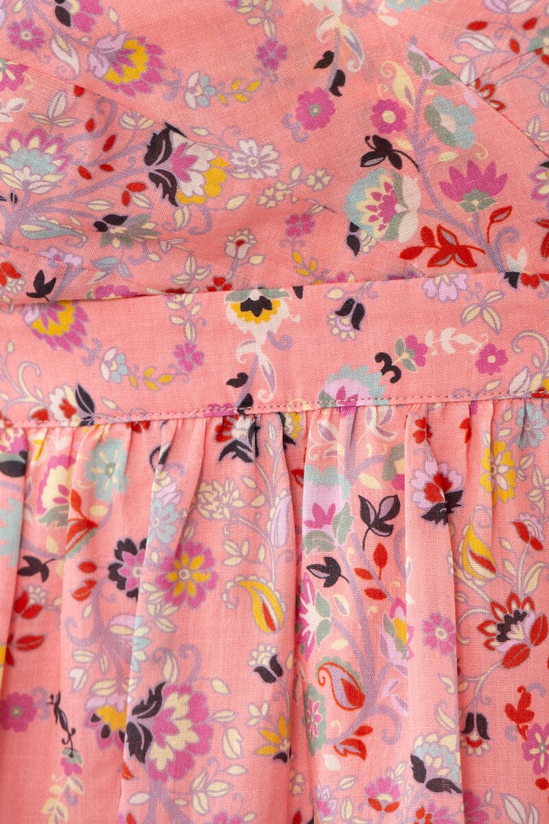 DAISY BABYDOLL MINI DRESS - Ditsy Pink Floral Dresses SOFIA The Label 