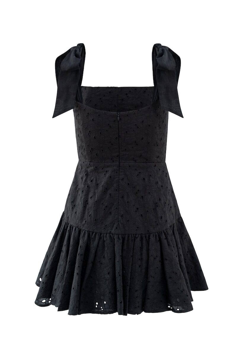 DAISY LACE MINI DRESS - Black – SOFIA The Label