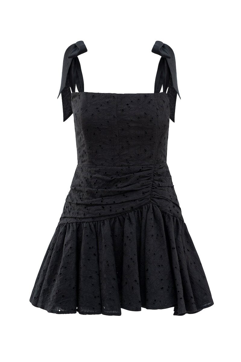 DAISY LACE MINI DRESS - Black – SOFIA The Label