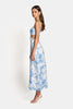 Load image into Gallery viewer, DELILAH CUT OUT MIDI DRESS - Sky Blue Floral Dresses SOFIA The Label 