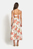 DELILAH CUT OUT MIDI DRESS - Sunset Floral Dresses SOFIA The Label 