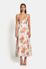 Load image into Gallery viewer, DELILAH CUT OUT MIDI DRESS - Sunset Floral Dresses SOFIA The Label 