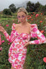DOLCE DRESS - Pink Rose Floral Dresses SOFIA The Label 