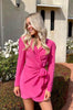 DUA SILK WRAP DRESS - Hot Pink Dresses SOFIA The Label 