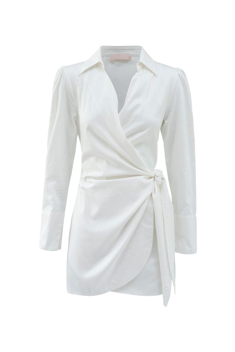 DUA WRAP DRESS - White (Final Sale) – SOFIA The Label