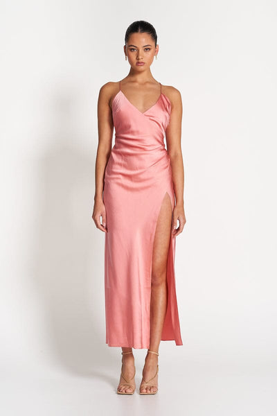 Salmon peach color dress top