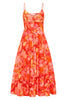 Load image into Gallery viewer, EVIE MIDI DRESS - Red &amp; Pink Floral Dresses SOFIA The Label 