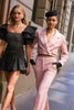 FARRAH CROPPED BLAZER - Pink Coats & Jackets SOFIA The Label 