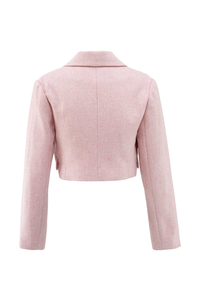 FARRAH CROPPED BLAZER - Pink (Final Sale) Coats & Jackets SOFIA The Label 
