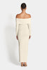 GIA OFF SHOULDER DRESS - Cream Dresses SOFIA The Label 