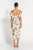 Cargar imagen en el visor de la galería, HAILEY OFF SHOULDER MIDI DRESS - Flora Print Dresses SOFIA The Label 