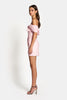 HAILEY OFF SHOULDER MINI DRESS - Baby Pink Dresses SOFIA The Label 