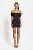 Cargar imagen en el visor de la galería, HAILEY OFF SHOULDER MINI DRESS - Black Dresses SOFIA The Label 