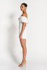 HAILEY OFF SHOULDER MINI DRESS - White Dresses SOFIA The Label 