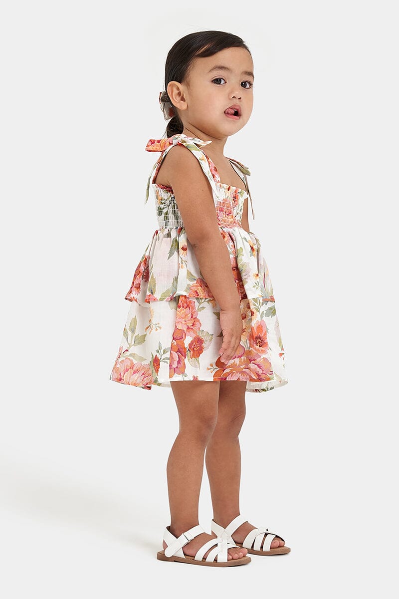 LOLA DRESS - Sunset Floral Baby & Toddler Dresses SOFIA The Label Mini 
