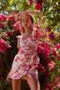 MARNI MINI DRESS - Pink Peach Floral Dresses SOFIA The Label 