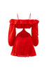 Load image into Gallery viewer, MAYA CUT OUT MINI DRESS - Red Dresses SOFIA The Label 
