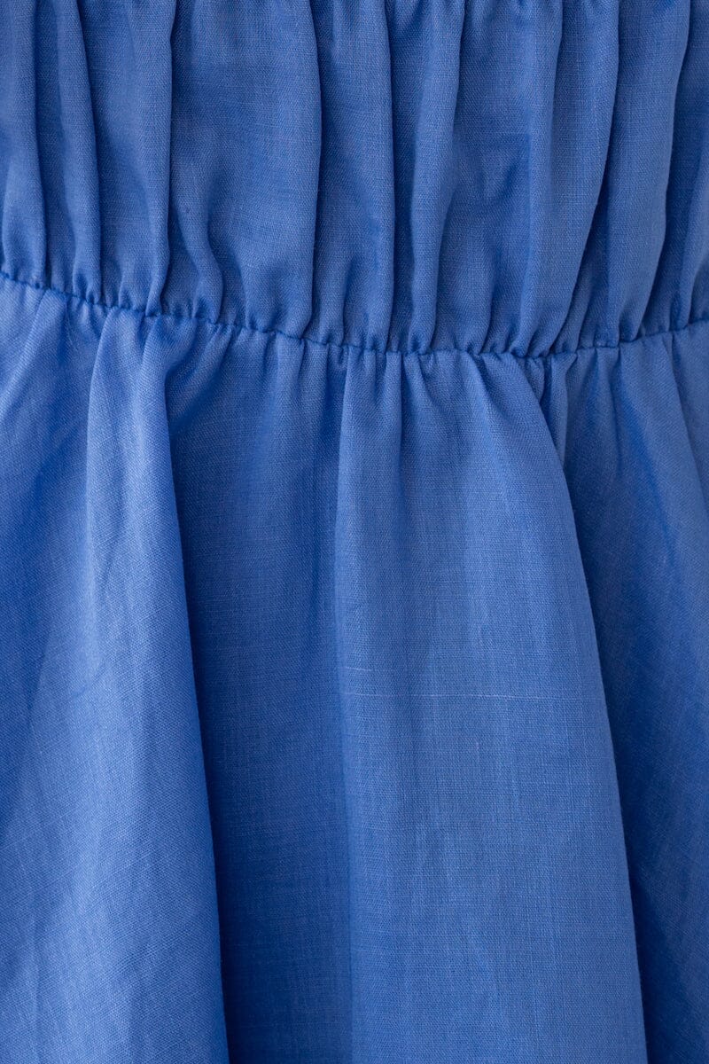 MINA OFF SHOULDER GATHERED MINI DRESS - Royal Blue – SOFIA The Label