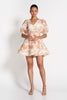 OLIVIA FLOUNCE MINI DRESS - Rose White New SOFIA The Label 