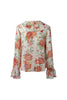 Cargar imagen en el visor de la galería, SIENNA RUFFLE BLOUSE - Sunset Floral Shirts &amp; Tops SOFIA The Label 