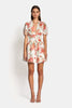 Load image into Gallery viewer, SIENNA SHORT SLEEVE MINI DRESS - Sunset Floral Dresses SOFIA The Label 